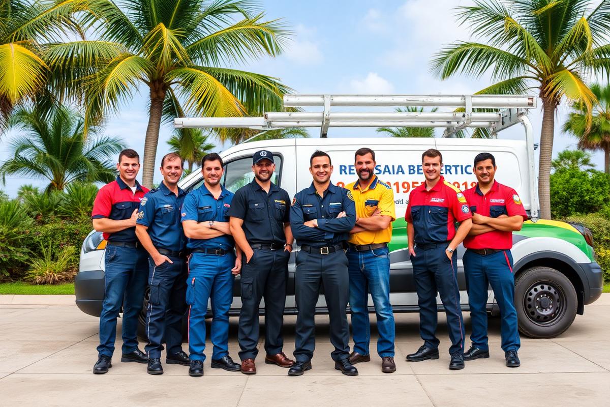 Our professional garage door service team in Fort Myers Beach